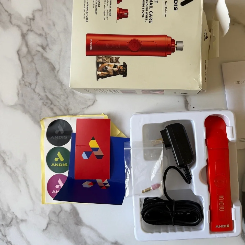 Andis Cord/Cordless Pet Nail Grinder